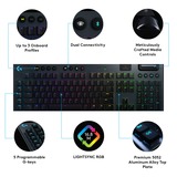 Logitech G915 LIGHTSPEED, Gaming-Tastatur schwarz, DE-Layout, GL Clicky