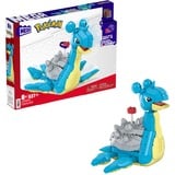Mattel MEGA Pokémon Lapras Bauspielzeug-Set mit Actionfigur, Konstruktionsspielzeug 527 Teile