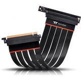 Thermaltake TT Premium PCI-E 4.0 Extender-Kabel, Verlängerungskabel schwarz, 20cm, abgewinkelt