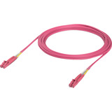 Ubiquiti UACC-OFC-M2-LULU-0.5M-50 OM4 Duplex LC UPC Fiber Patch Kabel 50 Stk. rosa