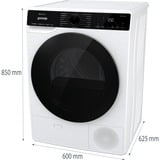 gorenje DPNA93W, Wärmepumpentrockner weiß/schwarz
