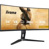 iiyama G-Master GCB3486WQSCP-B1 GOLD PHOENIX, Gaming-Monitor 86.4 cm (34 Zoll), schwarz, WQHD, Curved, VA, Free-Sync Premium, USB-C, 240Hz Panel