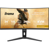 iiyama G-Master GCB3486WQSCP-B1 GOLD PHOENIX, Gaming-Monitor 86.4 cm (34 Zoll), schwarz, WQHD, Curved, VA, Free-Sync Premium, USB-C, 240Hz Panel