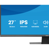 iiyama ProLite X2793HSU-B1, LED-Monitor 68.6 cm (27 Zoll), schwarz (matt), FullHD, IPS, HDMI, DP, USB-Hub, Lautsprecher, 120Hz Panel