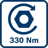 Bosch Akku-Schlagschrauber GDS 18V-330 HC Professional solo, 18Volt blau, ohne Akku und Ladegerät, in L-BOXX