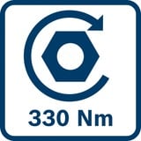 Bosch Akku-Schlagschrauber GDS 18V-330 HC Professional solo, 18Volt blau, ohne Akku und Ladegerät, in L-BOXX