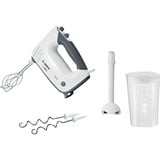 Bosch Home Handmixer ErgoMixx MFQ37470 weiß/grau, 750 Watt, mit Mixfuß