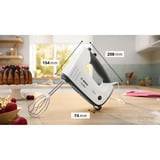 Bosch Home Handmixer ErgoMixx MFQ37470 weiß/grau, 750 Watt, mit Mixfuß