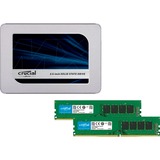 Crucial MX500 1 TB + 2x DIMM 8 GB DDR4-3200, PC-Aufrüstkit SATA 6 Gb/s, 2,5"