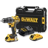 DEWALT Akku-Bohrschrauber DCD791D2, 18 Volt gelb/schwarz, 2x Li-Ion XR Akku 2,0Ah, in TSTAK Box
