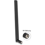 DeLOCK WiFi6 , Antenne schwarz, 3 - 6 dBi, RP-SMA, Omnidirektional, Kippgelenk