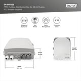 Digitus FTTH Distributionsbox für Außen - 24 LC/Duplex oder 24 SC/Simplex Kupplungen, Spleißbox 