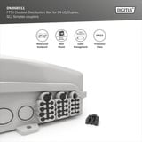 Digitus FTTH Distributionsbox für Außen - 24 LC/Duplex oder 24 SC/Simplex Kupplungen, Spleißbox 