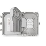 Digitus FTTH Distributionsbox für Außen - 24 LC/Duplex oder 24 SC/Simplex Kupplungen, Spleißbox 