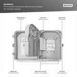 Digitus FTTH Distributionsbox für Außen - 24 LC/Duplex oder 24 SC/Simplex Kupplungen, Spleißbox 
