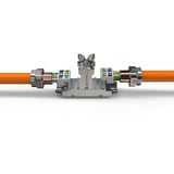 Digitus Professional Cat.6a Kupplung für Feldanwendungen, 500 MHz, 10GBase-T mit Metallschraubkappe
