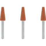 Dremel Korund-Schleifspitze Ø 6,4 mm (953), Schleifstift 3 Stück, Schaft Ø 3,2mm