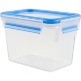 Emsa CLIP & CLOSE Frischhaltedose 1,1 Liter transparent/blau, rechteckig, Hochformat
