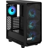 Fractal Design Meshify 2 Compact Lite RGB Black TG Light tint, Tower-Gehäuse schwarz, Tempered Glass