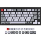 Keychron ISO OEM Dye-Sub PBT Keycap-Set, Tastenkappe weiß/grau, DE-Layout (ISO)