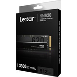 Lexar NM620 512 GB, SSD PCIe 3.0 x4, NVMe 1.4, M.2 2280