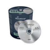 MediaRange DVD-R 4,7 GB, DVD-Rohlinge 16fach, 100 Stück