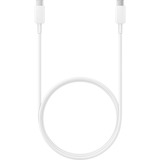 SAMSUNG USB 2.0 Kabel, USB-C Stecker > USB-C Stecker weiß, 1 Meter, PD, Laden mit bis zu 100 Watt