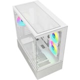 Sharkoon MK7 ARGB Generalüberholt, Tower-Gehäuse weiß, Tempered Glass x 2