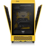 Thermaltake The Tower 200 Bumblebee, Tower-Gehäuse dunkelgelb, Tempered Glass
