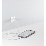 goobay Supersoftes USB 2.0 Textilkabel, USB-C Stecker > USB-C Stecker weiß, 2 Meter