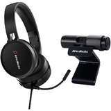 AVerMedia Videokonferenz-Kit 317 (Webcam + Headset) schwarz, Live Streamer CAM 313 + Konferenz-Headset AH 313