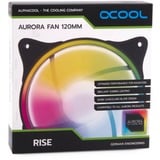 Alphacool Rise Aurora 120 mm Lüfter 120x120x25mm, Gehäuselüfter weiß