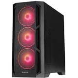 Chieftec Apex Lumo GA-01B-L-OP, Tower-Gehäuse schwarz, Tempered Glass