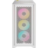 Corsair iCUE 4000D RGB AIRFLOW True White, Tower-Gehäuse weiß, Tempered Glass