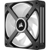 Corsair iCUE LINK QX120 RGB 120-mm-PWM-Lüfter, Gehäuselüfter schwarz, Erweiterungskit, 120 mm