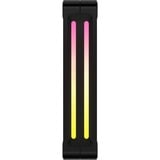 Corsair iCUE LINK QX120 RGB 120-mm-PWM-Lüfter, Gehäuselüfter schwarz, Erweiterungskit
