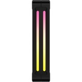 Corsair iCUE LINK QX120 RGB 120-mm-PWM-Lüfter, Gehäuselüfter schwarz, Erweiterungskit, 120 mm