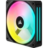 Corsair iCUE LINK QX120 RGB 120-mm-PWM-Lüfter, Gehäuselüfter schwarz, Erweiterungskit