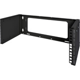 Digitus Patch-Halter zur Wandmontage, 483mm (19"), Halterung schwarz, 4 HE, tiefenverstellbar 250mm - 430mm