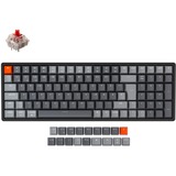 Keychron K4 Version 2, Gaming-Tastatur schwarz/grau, DE-Layout, Gateron Red, Aluminiumrahmen, RGB
