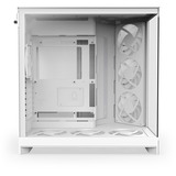 NZXT H9 Flow RGB+ , Tower-Gehäuse weiß (matt), Temperd Glass x 2