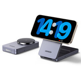 UGREEN W528 2-in-1 Magsafe Charger, Ladegerät grau