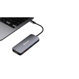 Verbatim USB-C Pro Multiport-Hub CMH-09, 9 Port , Dockingstation grau, HDMI, RJ-45, 3x USB-A, 2x USB-C, PD, SD, microSD