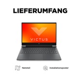 Victus by HP 16-s0180ng, Gaming-Notebook grau, ohne Betriebssystem, 40.9 cm (16.1 Zoll) & 144 Hz Display, 512 GB SSD