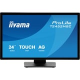 iiyama ProLite T2452MSC-B2AG, LED-Monitor 60.5 cm (24 Zoll), schwarz (matt), FHD, IPS, Touchscreen, HDMI, DP, Entspiegelung, 120Hz Panel