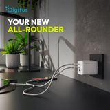 Digitus USB GaN Charger 100W, 2x USB-C, 1x USB-A, Ladegerät 