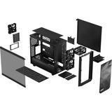 Fractal Design Meshify 2 Lite Black TG Light Tint, Tower-Gehäuse schwarz