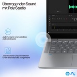 HP OmniBook Ultra 14-fd0097ng, Notebook silber, AMD Ryzen AI 9 HX 375, AMD Radeon 890M, 32 GB LPDDR5X, 1 TB (1 TB SSD), Windows 11 Home 64-Bit