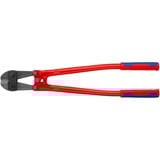 KNIPEX Bolzenschneider 71 72 610, Schneid-Zange rot/blau, Länge 610mm, 12-fach einstellbar, mit Dämpfer