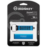 Kingston IronKey Keypad 200 16 GB, USB-Stick USB-C 3.2 Gen 1
